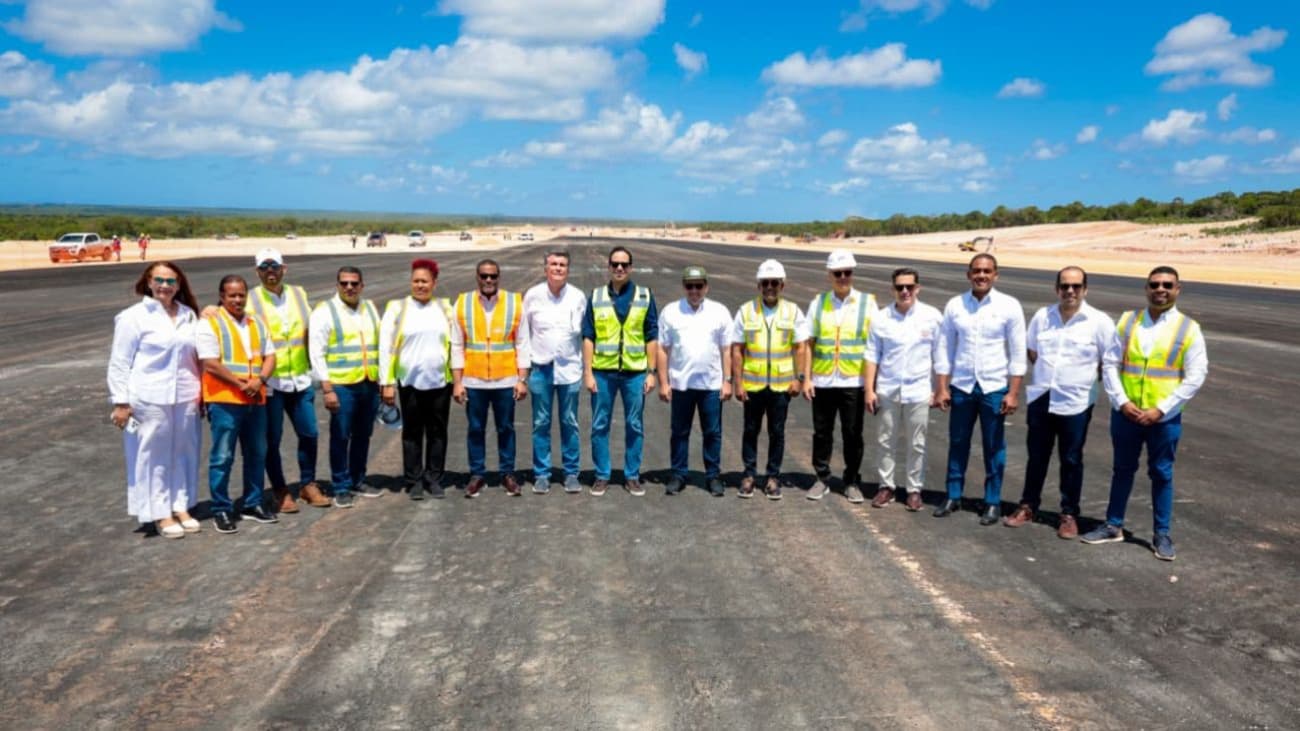 Supervisan avances del Aeropuerto Internacional Cabo Rojo en Pedernales