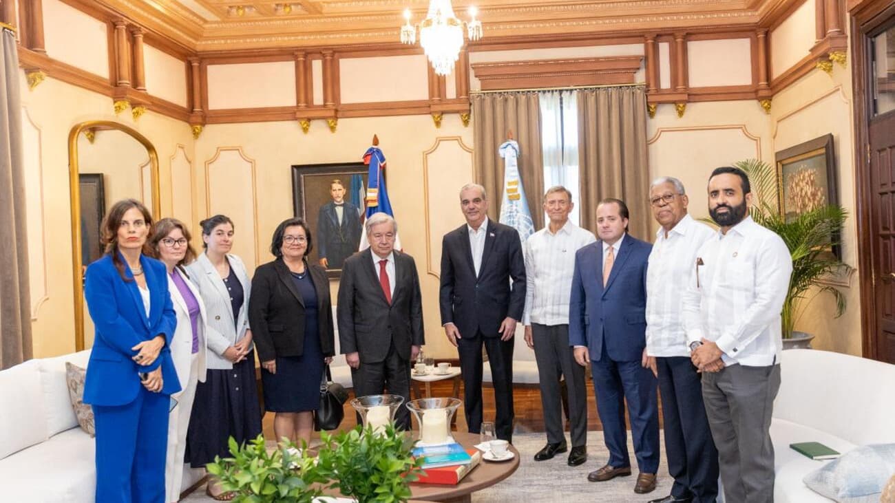 Guterres agradece a Abinader apoyo dominicano a esfuerzos internacionales para estabilizar Haití